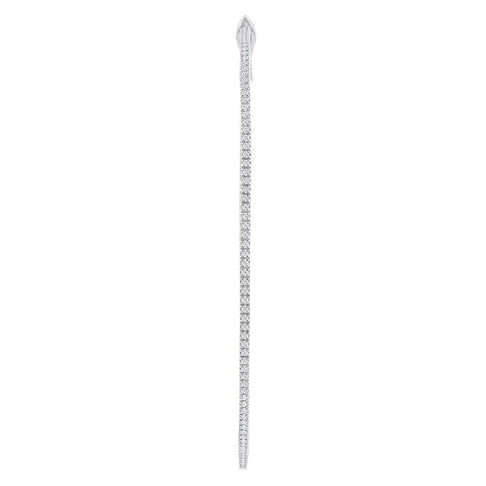 Inside-Out Diamond Skinny Hoop Earrings