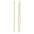 1 1/2 Ctw Inside & Outside Round Cut Diamond Hoop Earrings in 14K Yellow Gold