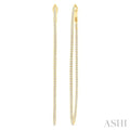 1 1/2 Ctw Inside & Outside Round Cut Diamond Hoop Earrings in 14K Yellow Gold