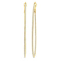 1 Ctw Inside & Outside Round Cut Diamond Hoop Earrings in 14K Yellow Gold