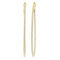 Inside-Out Diamond Skinny Hoop Earrings