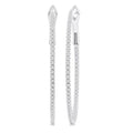 Inside-Out Diamond Skinny Hoop Earrings