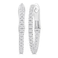 Inside-Out Diamond Skinny Hoop Earrings
