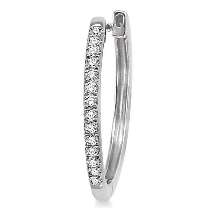 Diamond Hoop Earrings