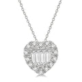 Majesty Kaia Heart Shape Halo Fusion Diamond Fashion Pendant