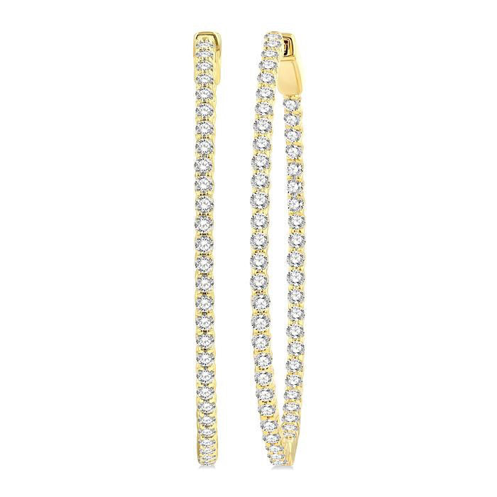 Inside-Out Diamond Hoop Earrings