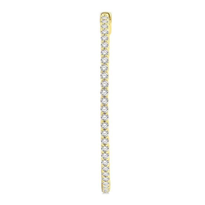 Inside-Out Diamond Hoop Earrings