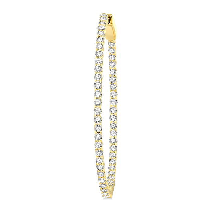 Inside-Out Diamond Hoop Earrings