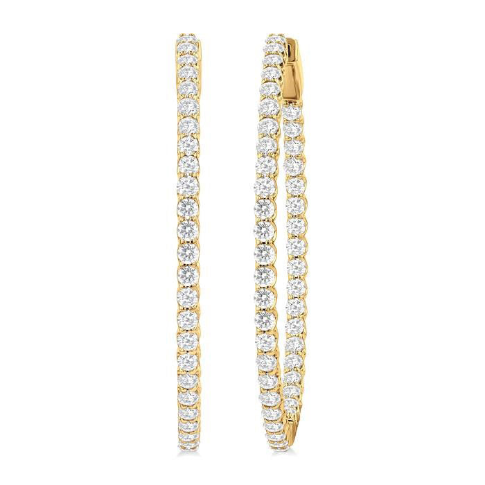 Inside-Out Diamond Hoop Earrings