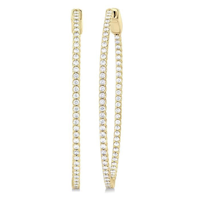 Inside-Out Diamond Hoop Earrings