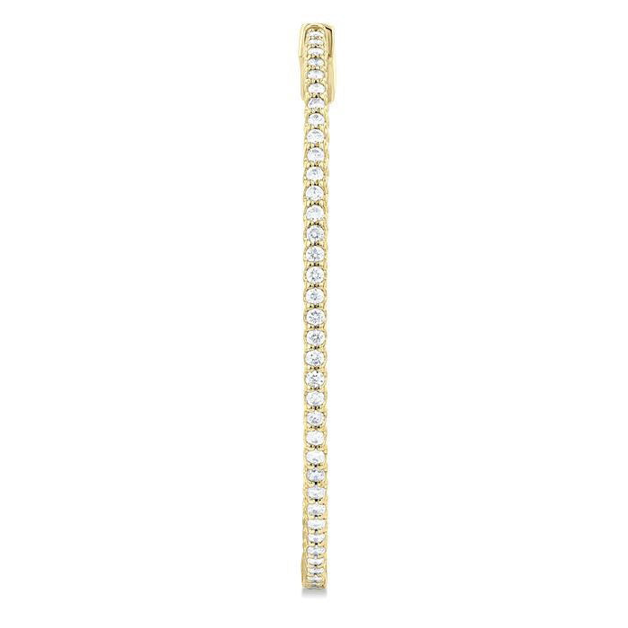 Inside-Out Diamond Hoop Earrings