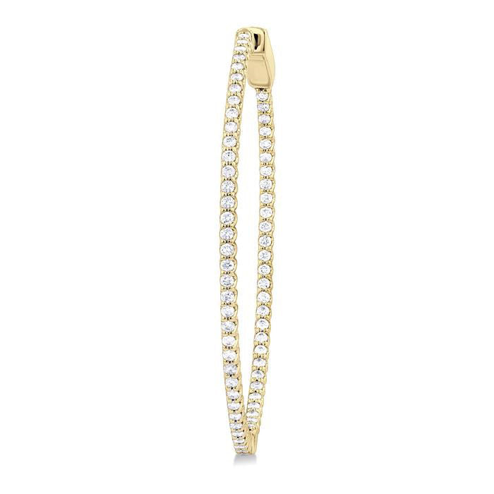 Inside-Out Diamond Hoop Earrings
