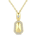 Emerald Shape Diamond Fashion Pendant