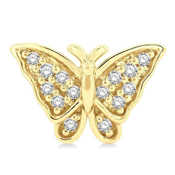 Butterfly Petite Diamond Fashion Earrings