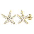 Starfish Petite Diamond Fashion Earrings