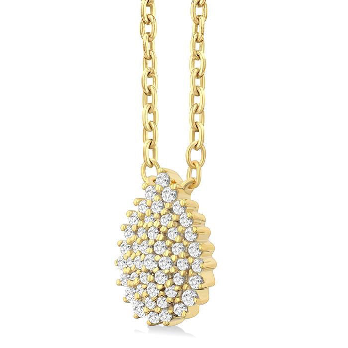 Atlas Kestrel Pear Shape Petite Cluster Diamond Fashion Pendant