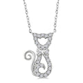 Lysandra Aria Cat Petite Diamond Fashion Pendant