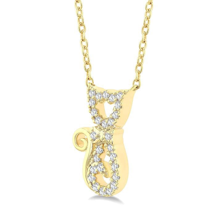 Zaira Majesty Cat Petite Diamond Fashion Pendant