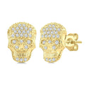 Skull Petite Diamond Fashion Earrings