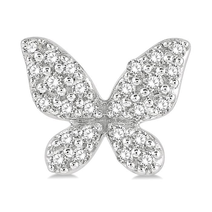 Butterfly Shape Petite Diamond Fashion Earrings