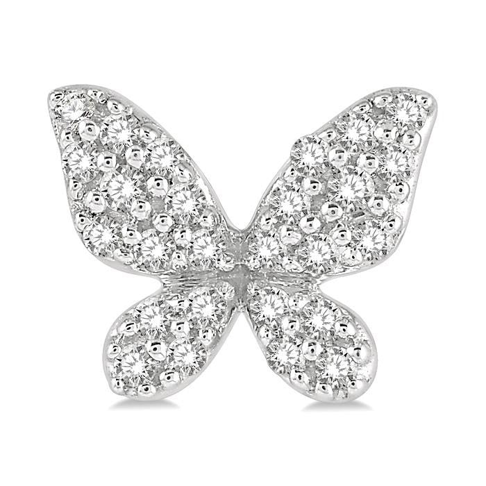 Butterfly Shape Petite Diamond Fashion Earrings