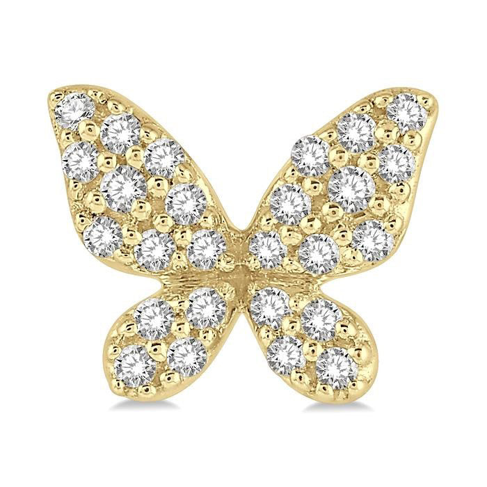 Butterfly Petite Diamond Fashion Earrings