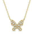 Quill Oleander Butterfly Petite Diamond Fashion Pendant