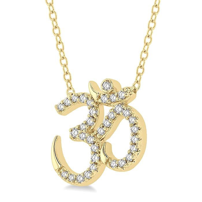 Xanthe Yarrow 'Om' Petite Diamond Fashion Pendant