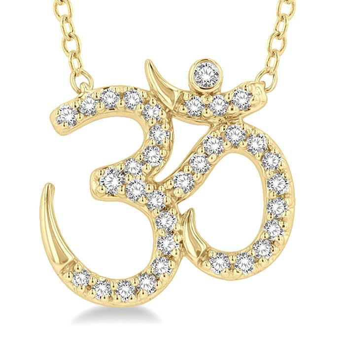 Xanthe Yarrow 'Om' Petite Diamond Fashion Pendant