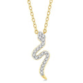 Zinnia Kalliope Snake Petite Diamond Fashion Pendant