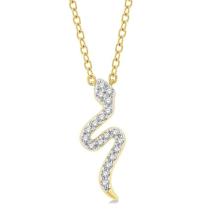Zinnia Kalliope Snake Petite Diamond Fashion Pendant