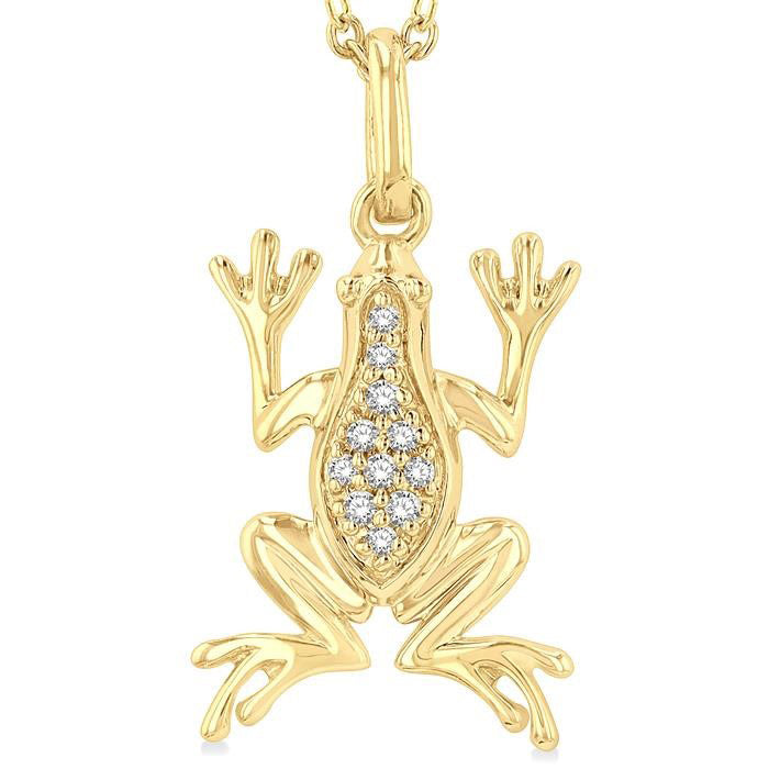 Thalia Aurora Frog Petite Diamond Fashion Pendant