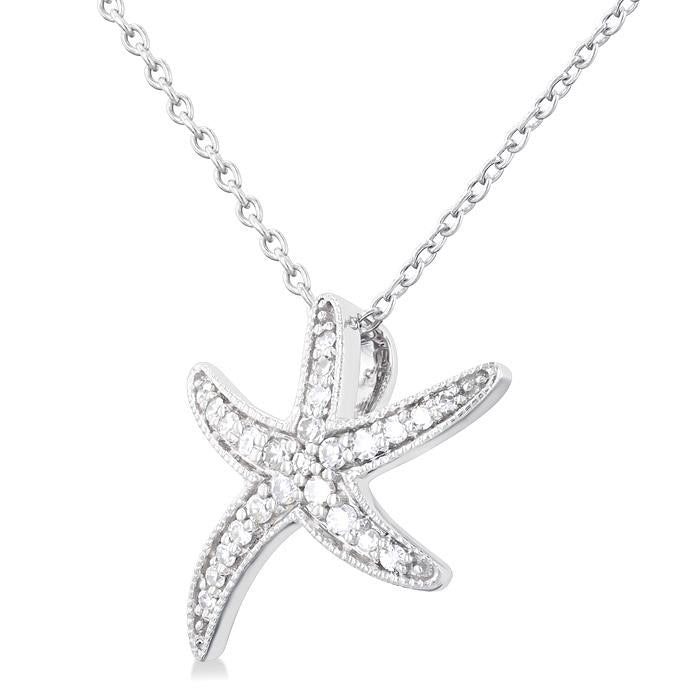 Umbria Rhea Starfish Petite Diamond Fashion Pendant