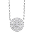 Aster Seraph Round Shape Petite Halo Diamond Fashion Pendant