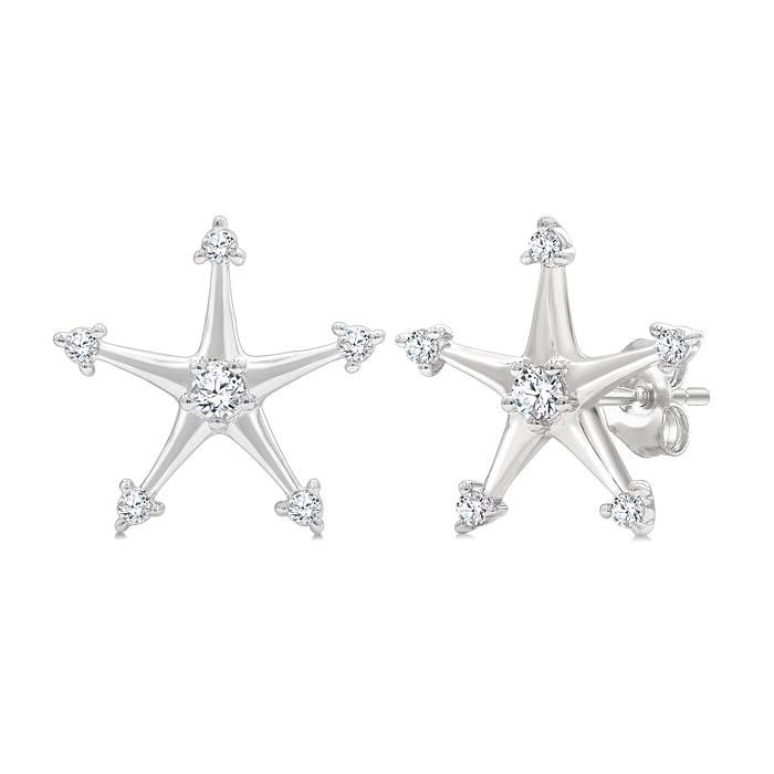Star Petite Diamond Fashion Earrings