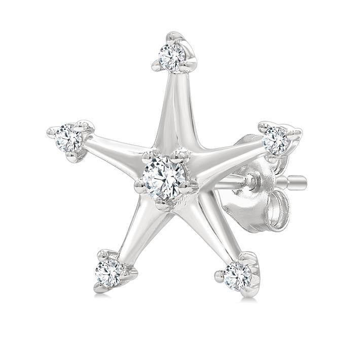 Star Petite Diamond Fashion Earrings