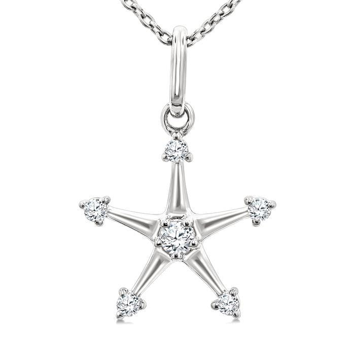 Waverly Xenia Star Petite Diamond Fashion Pendant