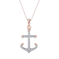 Diamond Anchor Pendant