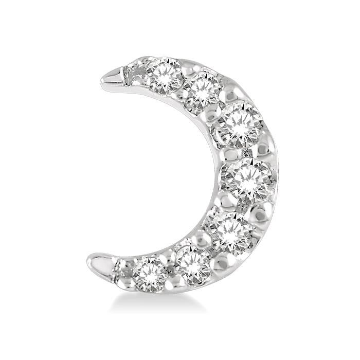 Crescent Petite Diamond Fashion Earrings