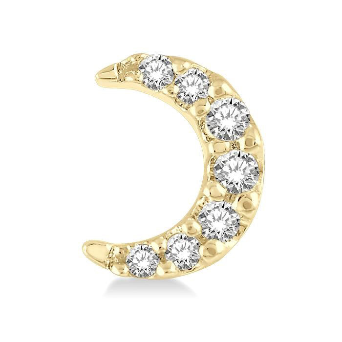 Crescent Petite Diamond Fashion Earrings