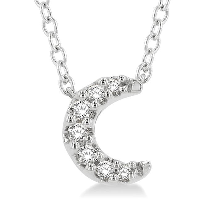 Nettle Aria Crescent Petite Diamond Fashion Pendant