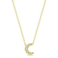 Luna Petite Crescent Diamond Pendant