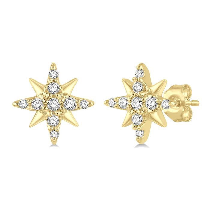 Star Petite Diamond Fashion Earrings