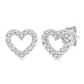 Heart Shape Petite Diamond Fashion Earrings