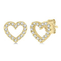 Heart Shape Petite Diamond Fashion Earrings