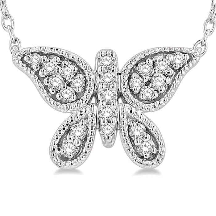 Haven Sundew Butterfly Petite Diamond Fashion Pendant