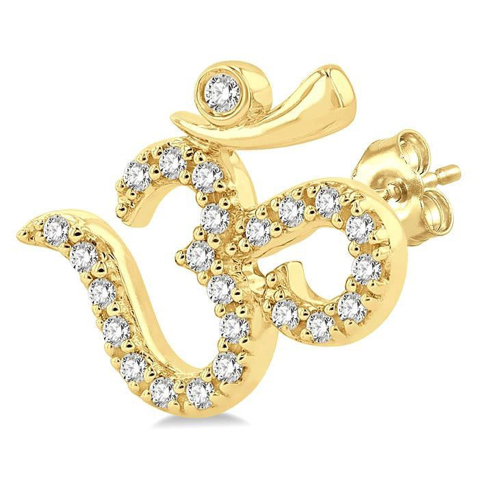 'Om' Petite Diamond Fashion Earrings
