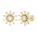 Petite Baguette Diamond Fashion Earrings