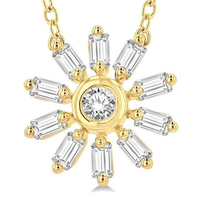 Artemis Halcyon Petite Baguette Diamond Fashion Pendant