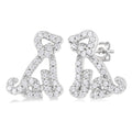 Dog Petite Diamond Fashion Earrings